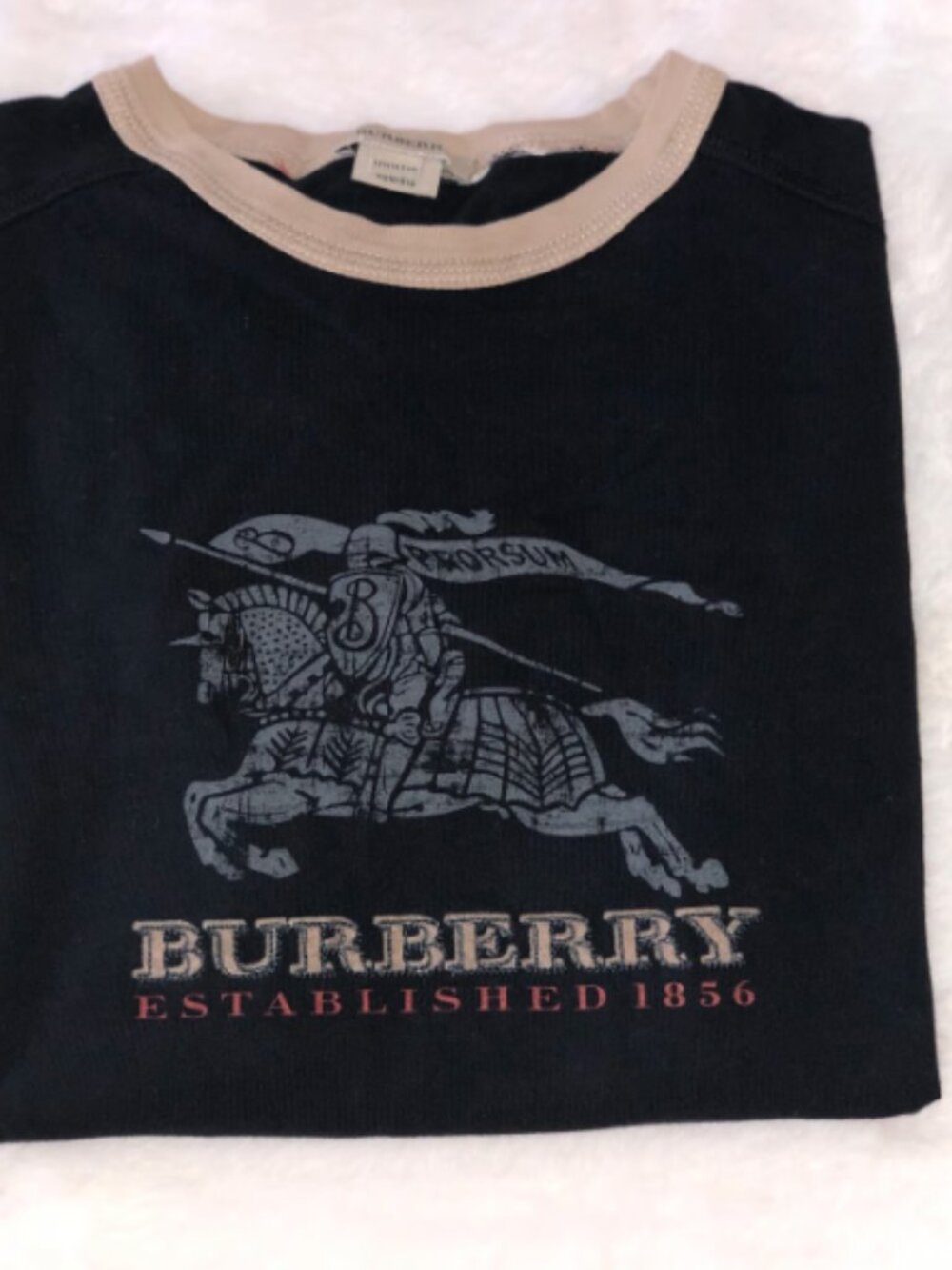 Authentic Burberry Prorsum Black Label Equestrian Knight Ringer T-Shirt - Picture 3 of 6